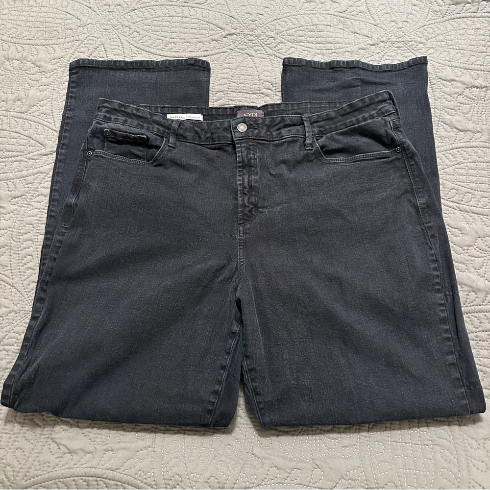 NYDJ Dark Blue Women's Barbara Bootcut‎ Denim Jeans 20W Lift Tuck Stretch